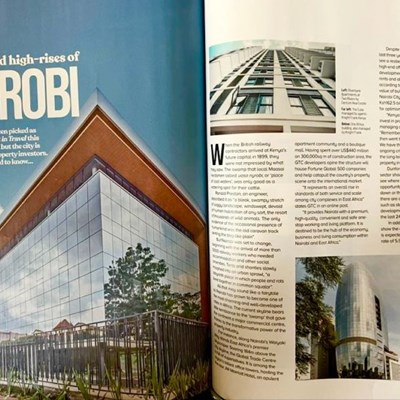 The Cube Riverside office development in Nairobi